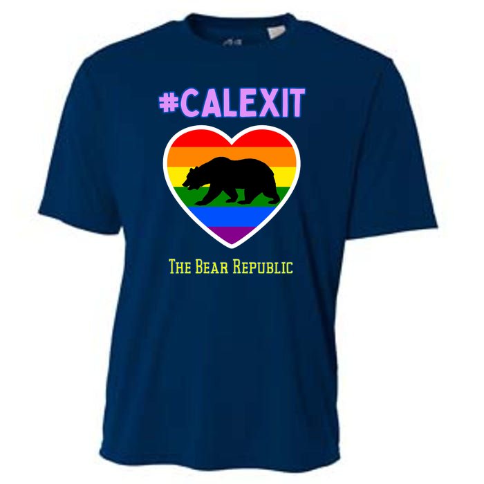 California Secession Calexit Bear Republic Cooling Performance Crew T-Shirt