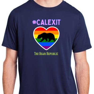 California Secession Calexit Bear Republic Adult ChromaSoft Performance T-Shirt