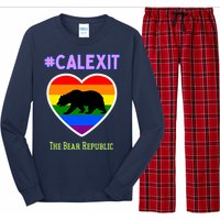 California Secession Calexit Bear Republic Long Sleeve Pajama Set