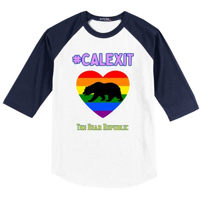 California Secession Calexit Bear Republic Baseball Sleeve Shirt