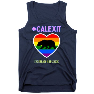 California Secession Calexit Bear Republic Tank Top