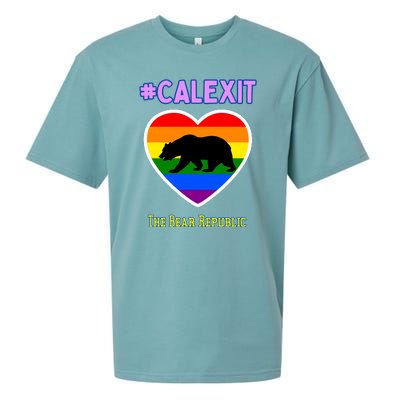 California Secession Calexit Bear Republic Sueded Cloud Jersey T-Shirt