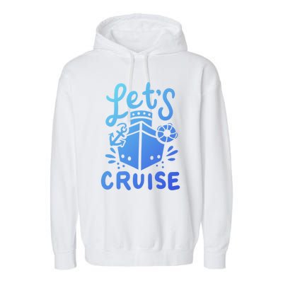 Cruise Ship Cruising Boating Sailing Yacht Captain Summer Gift Garment-Dyed Fleece Hoodie