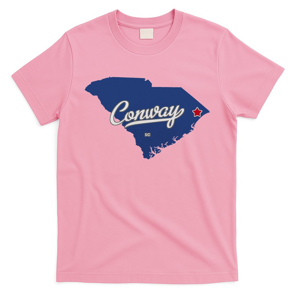 Conway South Carolina Sc Map T-Shirt