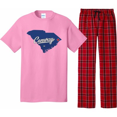 Conway South Carolina Sc Map Pajama Set