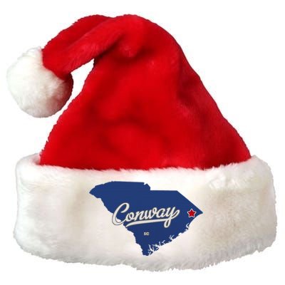 Conway South Carolina Sc Map Premium Christmas Santa Hat