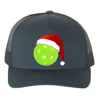 Christmas Santa Claus Hat On A Pickleball Funny Gift Yupoong Adult 5-Panel Trucker Hat