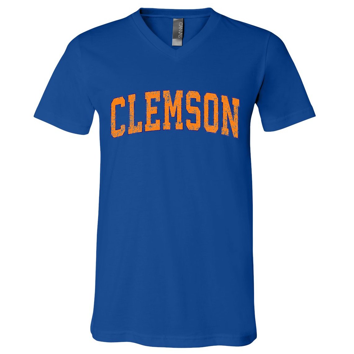 Clemson South Carolina Sc Vintage Athletic Sports V-Neck T-Shirt