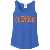 Clemson South Carolina Sc Vintage Athletic Sports Ladies Essential Tank