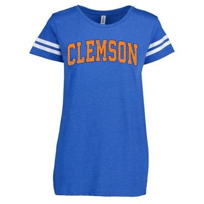 Clemson South Carolina Sc Vintage Athletic Sports Enza Ladies Jersey Football T-Shirt