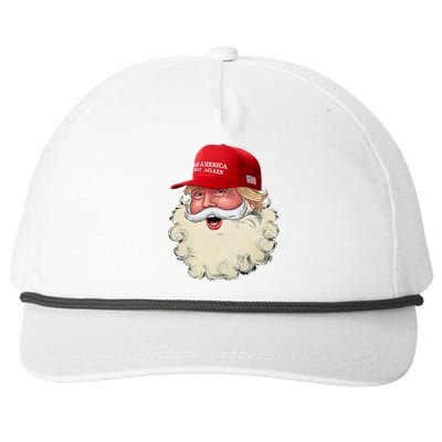 Christmas Santa Claus Donald Trump Make America Great Again Snapback Five-Panel Rope Hat