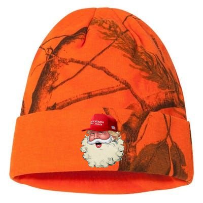 Christmas Santa Claus Donald Trump Make America Great Again Kati Licensed 12" Camo Beanie