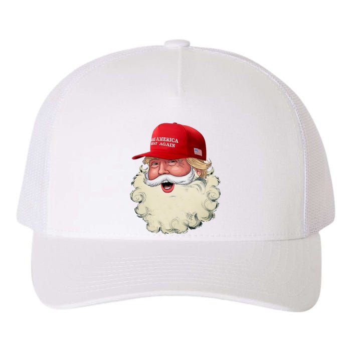 Christmas Santa Claus Donald Trump Make America Great Again Yupoong Adult 5-Panel Trucker Hat