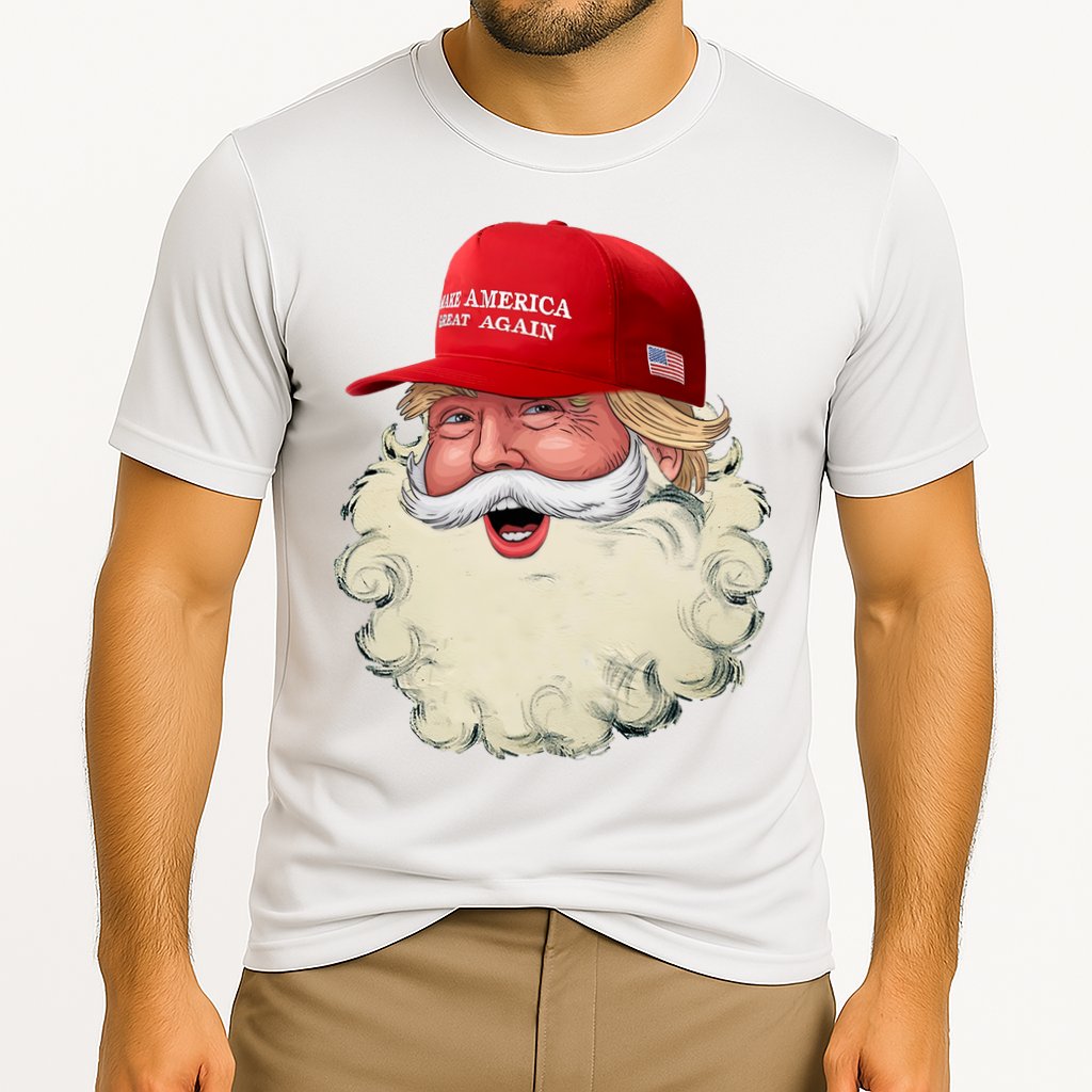 Christmas Santa Claus Donald Trump Make America Great Again Cooling Performance Crew T-Shirt