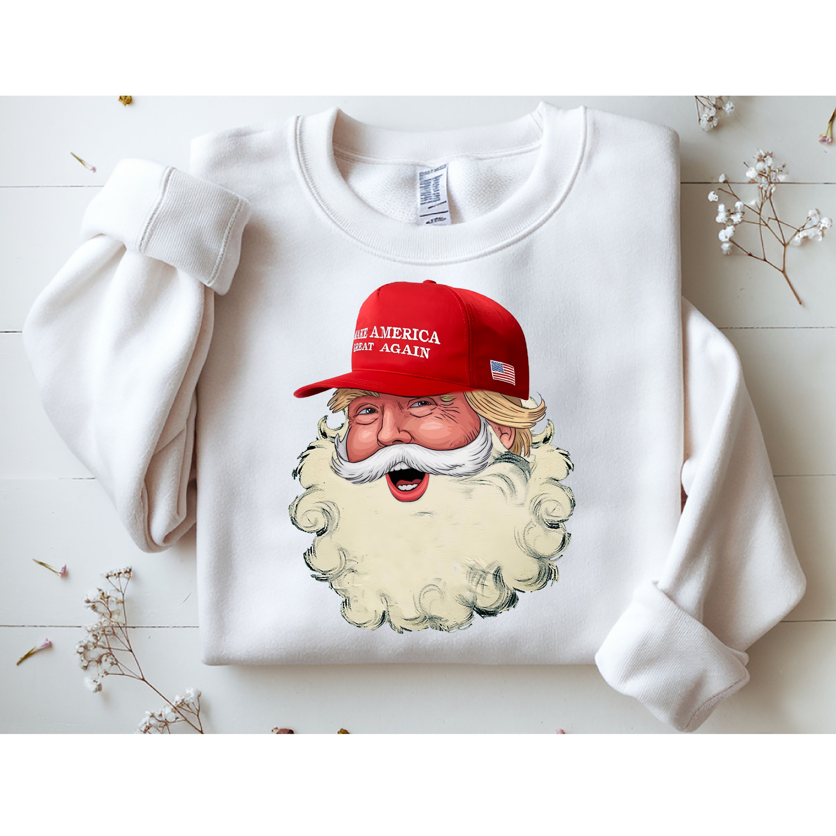 Christmas Santa Claus Donald Trump Make America Great Again Sweatshirt