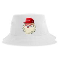 Christmas Santa Claus Donald Trump Make America Great Again Sustainable Bucket Hat