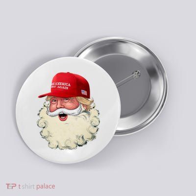 Christmas Santa Claus Donald Trump Make America Great Again Button