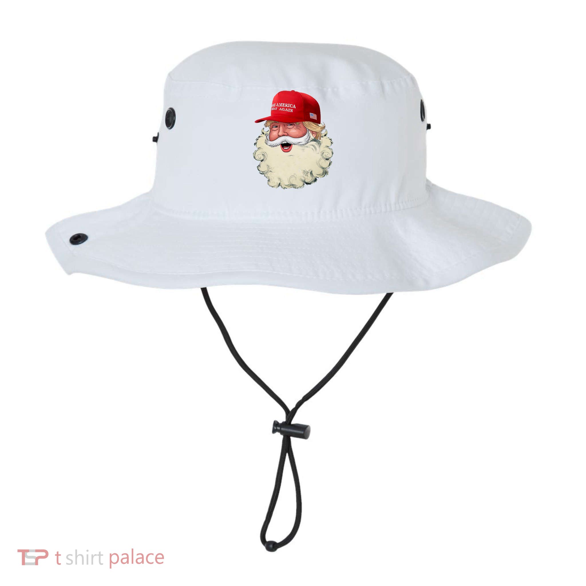 Christmas Santa Claus Donald Trump Make America Great Again Bucket Hat
