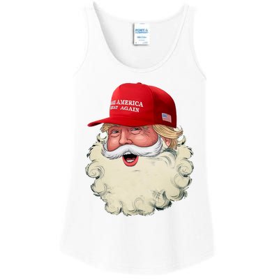 Christmas Santa Claus Donald Trump Make America Great Again Ladies Essential Tank