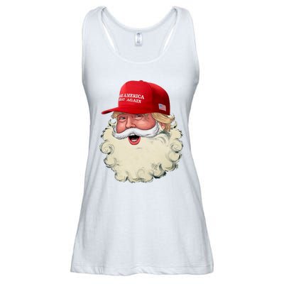 Christmas Santa Claus Donald Trump Make America Great Again Ladies Essential Flowy Tank