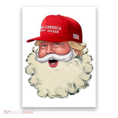 Christmas Santa Claus Donald Trump Make America Great Again Poster