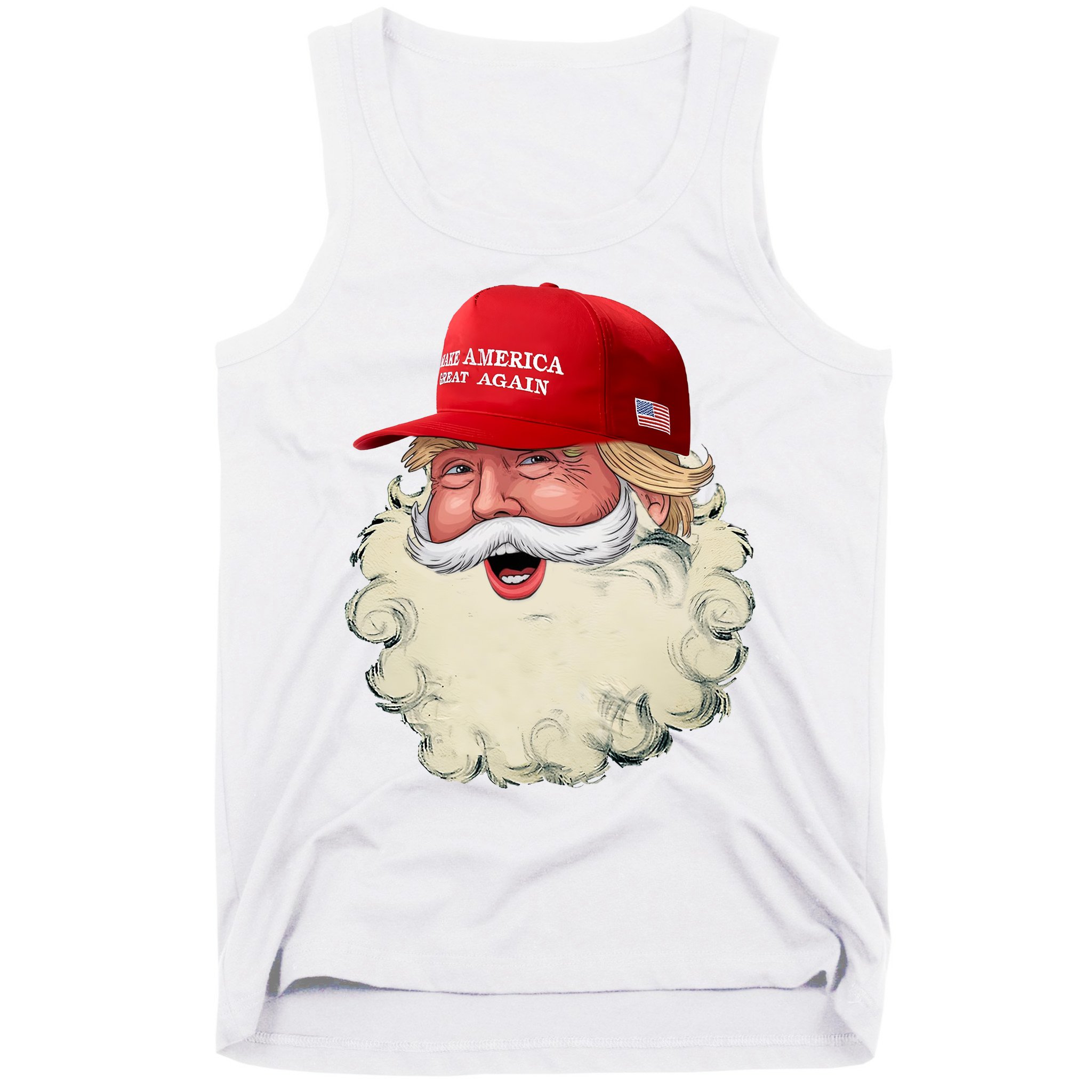 Christmas Santa Claus Donald Trump Make America Great Again Tank Top