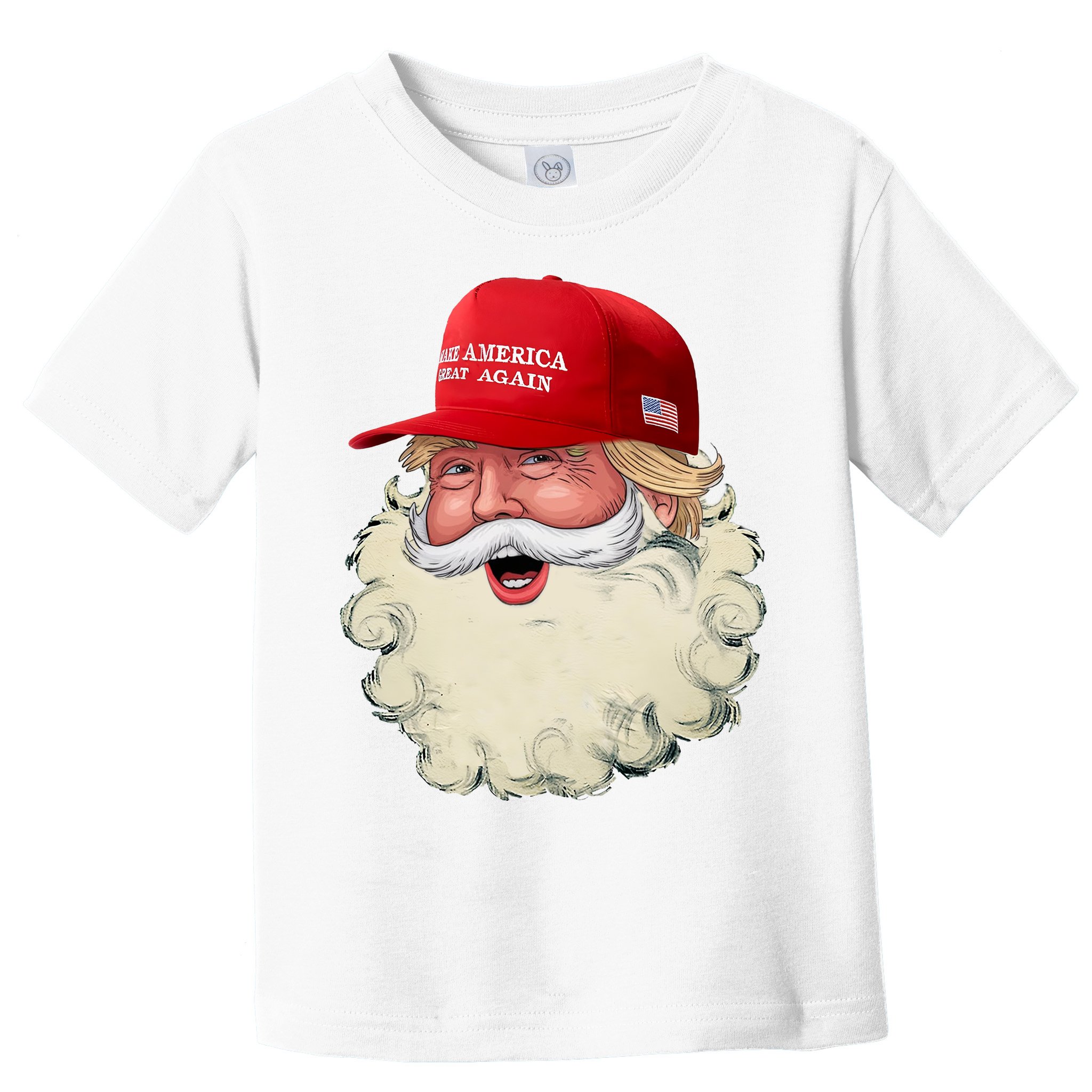Christmas Santa Claus Donald Trump Make America Great Again Toddler T-Shirt