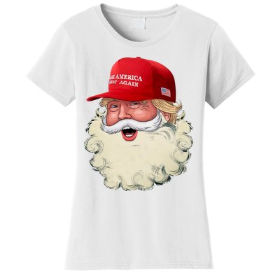 Christmas Santa Claus Donald Trump Make America Great Again Women's T-Shirt