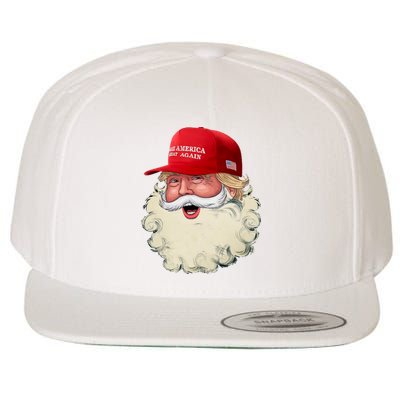 Christmas Santa Claus Donald Trump Make America Great Again Wool Snapback Cap