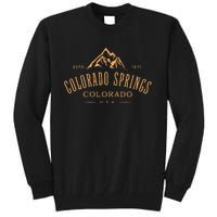 Colorado Springs Colorado Awesome Mountain Design Souvenir Tall Sweatshirt