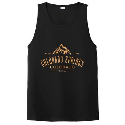 Colorado Springs Colorado Awesome Mountain Design Souvenir PosiCharge Competitor Tank