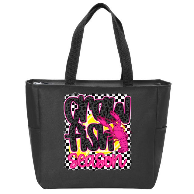Crawfish Season Crawfish Boil Lobster Cajun  Women Zip Tote Bag
