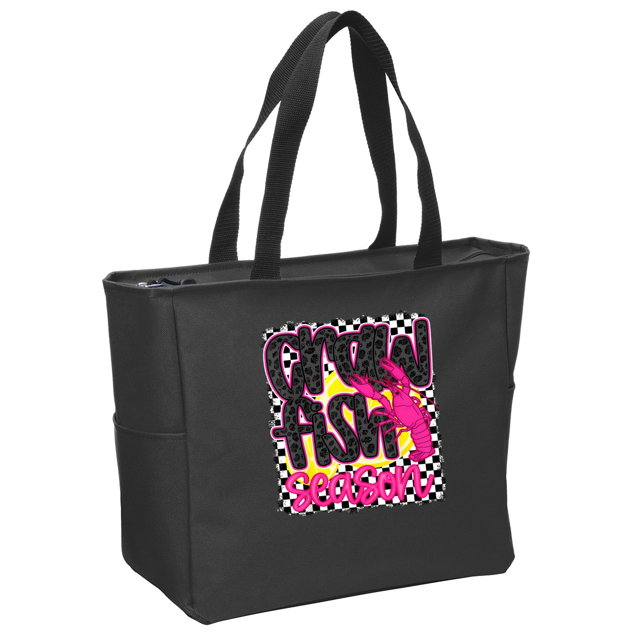 Crawfish Season Crawfish Boil Lobster Cajun  Women Zip Tote Bag
