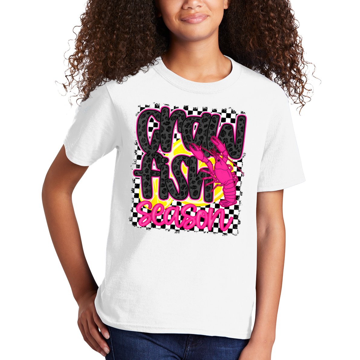 Crawfish Season Crawfish Boil Lobster Cajun  Women Kids T-Shirt