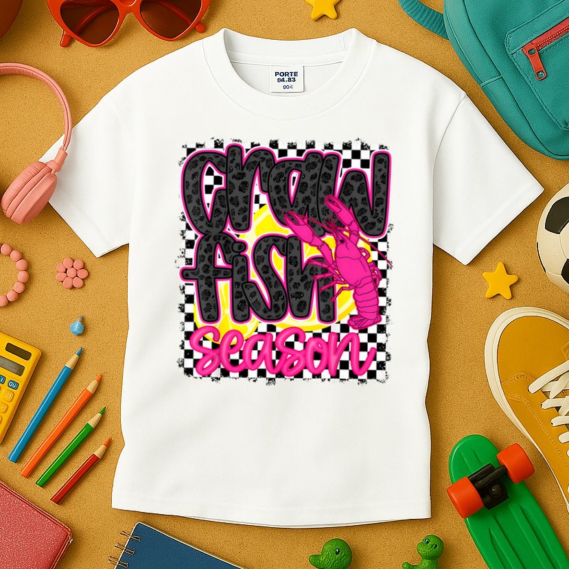Crawfish Season Crawfish Boil Lobster Cajun  Women Kids T-Shirt