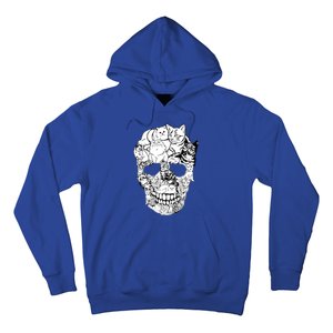 Cat Skull Cute Gift Scary Halloween Skeleton Cat Cute Gift Hoodie