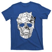 Cat Skull Cute Gift Scary Halloween Skeleton Cat Cute Gift T-Shirt