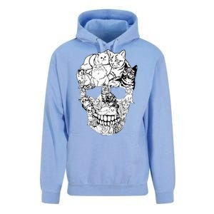 Cat Skull Cute Gift Scary Halloween Skeleton Cat Cute Gift Unisex Surf Hoodie