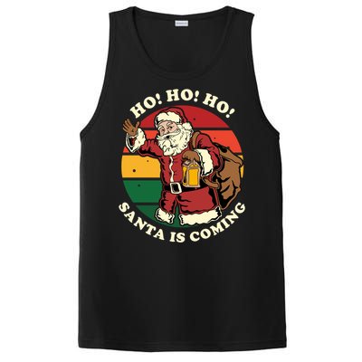 Christmas Santa Claus Santa Is Coming Ho Ho Ho Gift PosiCharge Competitor Tank