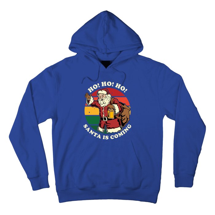 Christmas Santa Claus Santa Is Coming Ho Ho Ho Gift Hoodie