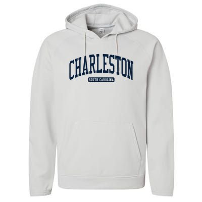 Charleston South Carolina Sc College University Style Performance Fleece Hoodie