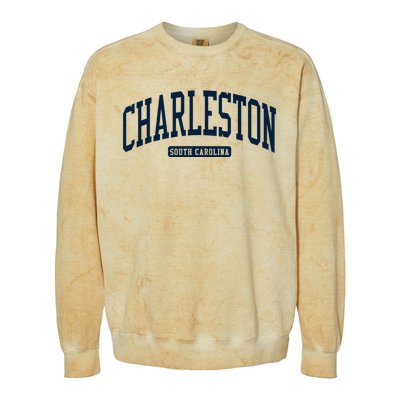 Charleston South Carolina Sc College University Style Colorblast Crewneck Sweatshirt