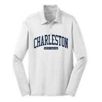 Charleston South Carolina Sc College University Style Silk Touch Performance Long Sleeve Polo