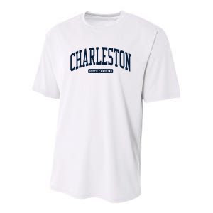 Charleston South Carolina Sc College University Style Youth Performance Sprint T-Shirt