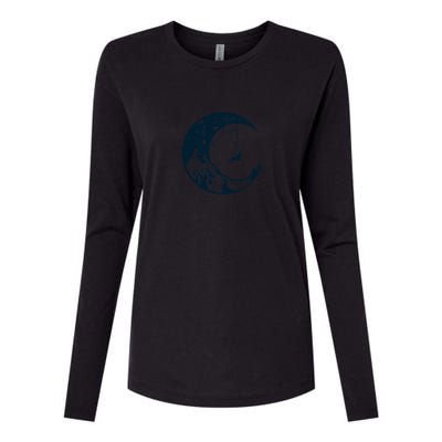 ClimberS Sky Climbing Womens Cotton Relaxed Long Sleeve T-Shirt