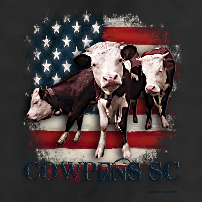 Cowpens Sc Cows Flag Mighty Moo Festival Patriotic American Cool Gift 7 Panel Mesh Trucker Snapback Hat