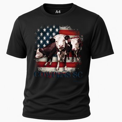 Cowpens Sc Cows Flag Mighty Moo Festival Patriotic American Cool Gift Performance Shirt