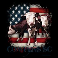 Cowpens Sc Cows Flag Mighty Moo Festival Patriotic American Cool Gift City Backpack