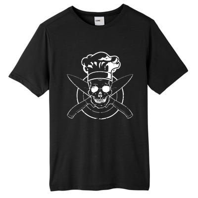 Chef Skull Chefs Hat Cooking BBQ Grilling Tee Gift Tall Fusion ChromaSoft Performance T-Shirt