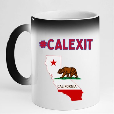 California Secession Calexit Bear Republic 11oz Black Color Changing Mug